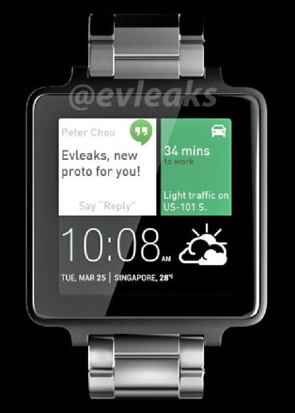 HTC'nin Akıllı Saatinin Fotoğrafı Sızdı 2 htcwatch-457x640