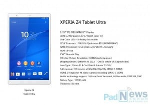 Sony'den 12.9 İnçlik Dev Tablet 2 Sony_Xperia_Z4_Tablet_Ultra