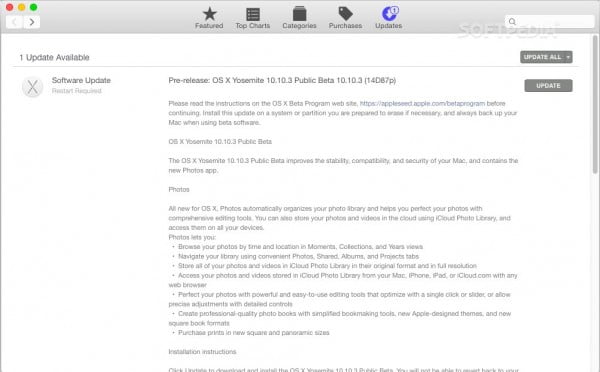Apple OS X 10.10.3 Yosemite Beta’yı Test Ettiriyor 2 Mac-OS-X-10-10-3-Yosemite-Public-Beta-Now-Available-for-Testing-474667-2