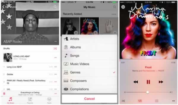 Apple'in Yeni Muzik Uygulamasi!