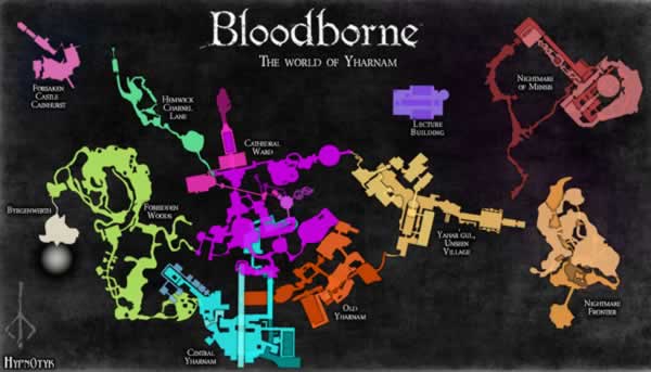 Bloodborne'nun Haritasi Paylasildi!