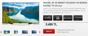 Vestel, 4K ve 3D Curved Televizyonunu Satışa Sundu! 2 Screenshot_2