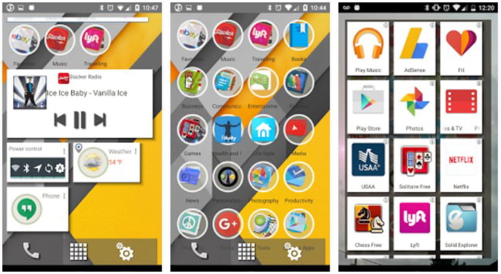 Android için 5 ücretsiz arayüz (Launcher) uygulaması! 2 dash-home-android