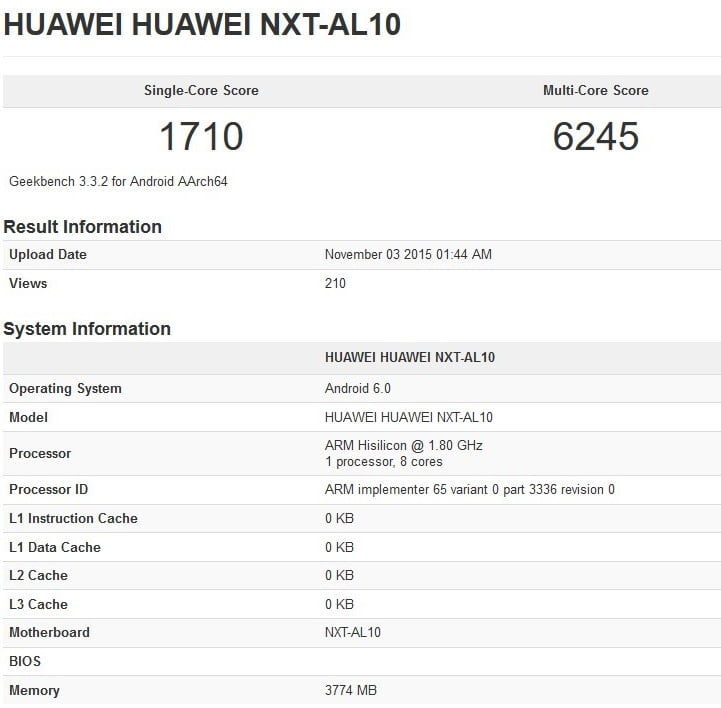 Huawei Mate 8 performans testinde! 3 huawei-mate-8-geekbench-testi