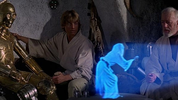 Hologram of Leia