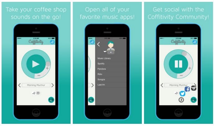 Rahatlamak ve odaklanmak için 5 mobil uygulama! 2 coffitivity