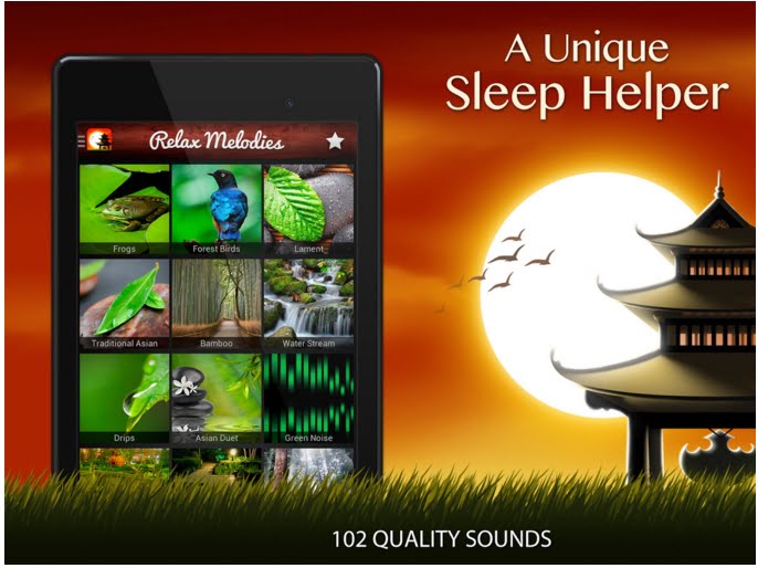 Rahatlamak ve odaklanmak için 5 mobil uygulama! 2 relax-melodies