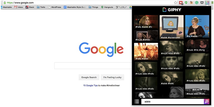 En iyi Chrome uzantıları : Giphy