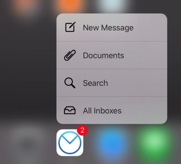 Airmail 3D Touch