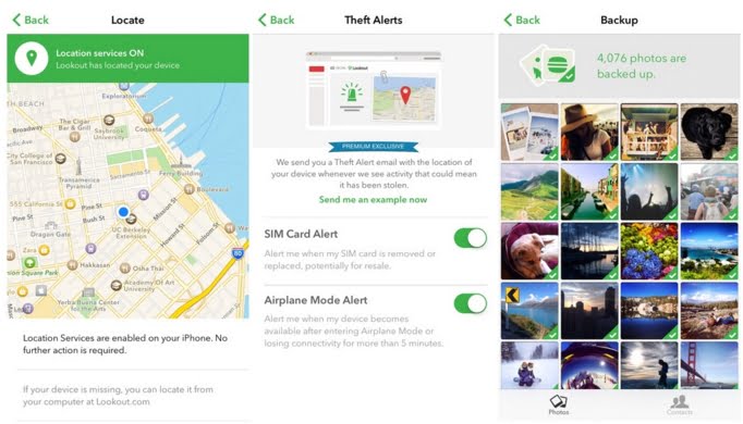 Kaybolan iPhone bulma : Lookout