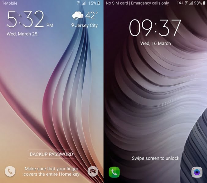 Galaxy S6 yeni TouzhWiz : Kilit Ekranı