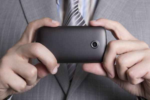 cellphone camera in male hands