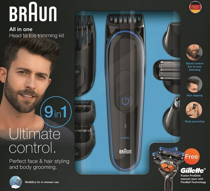 Braun 9 ’u 1 arada Erkek Bakım Kiti