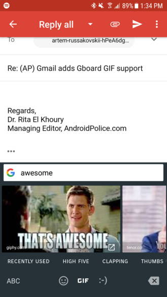 Android için Gmail 'e GIF desteği geldi