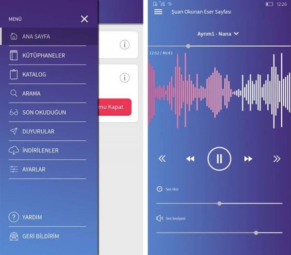 görme engelliler kütüphanem
