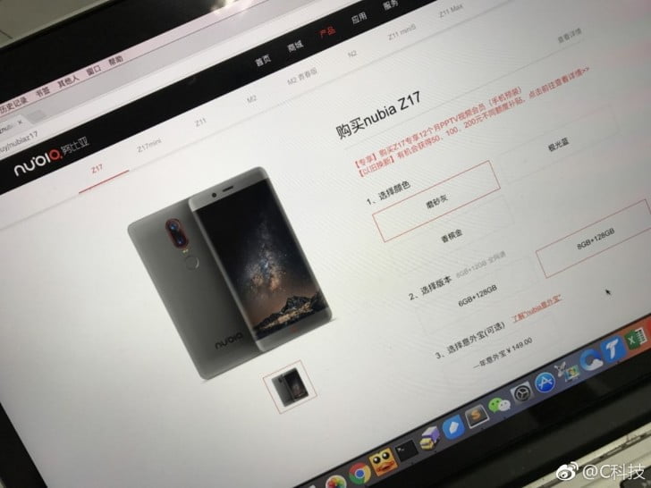 nubia z17 özellikleri
