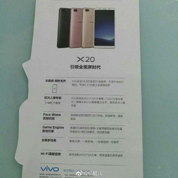 vivo x20