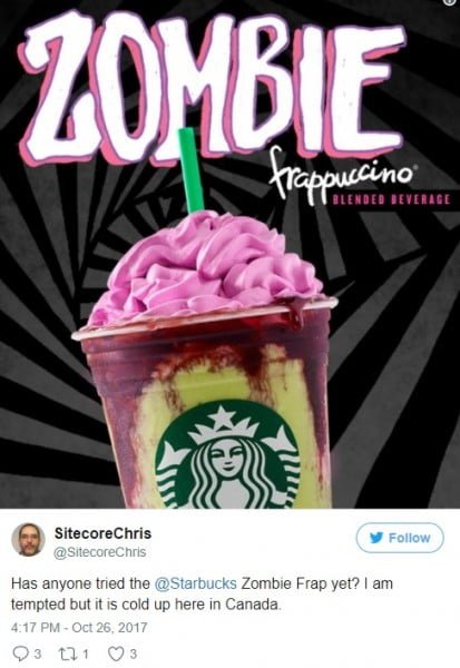 Starbucks'tan beyin tasarımlı yeni içecek: Zombie Frappuccino