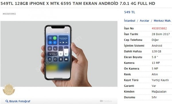 iPhone X, 549 TL'ye Türkiye'de satışta, ama...