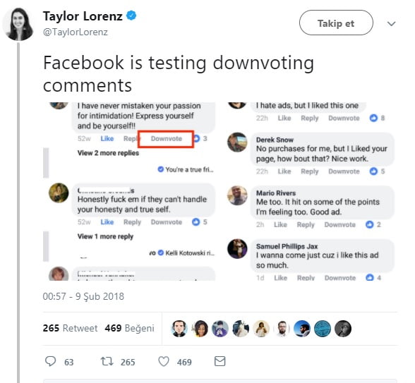 Facebook, "beğenmeme" butonunu test ediyor
