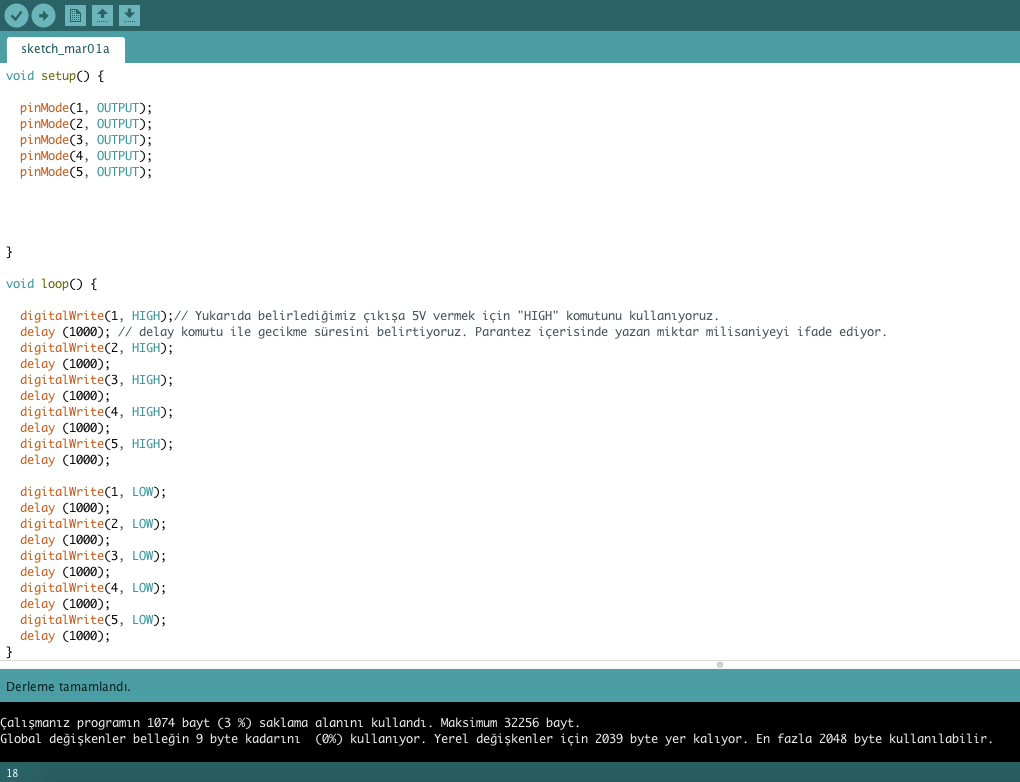 arduino kara şimşek