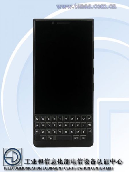 BlackBerry Athena TENAA