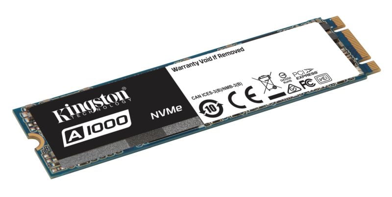 Kingston A1000, tek taraflı M.2 2280 (22 mm x 80 mm) biçimiyle dizüstü bilgisayarlar ve kısıtlı alana sahip sistemler için ideal bir çözüm sunuyor.