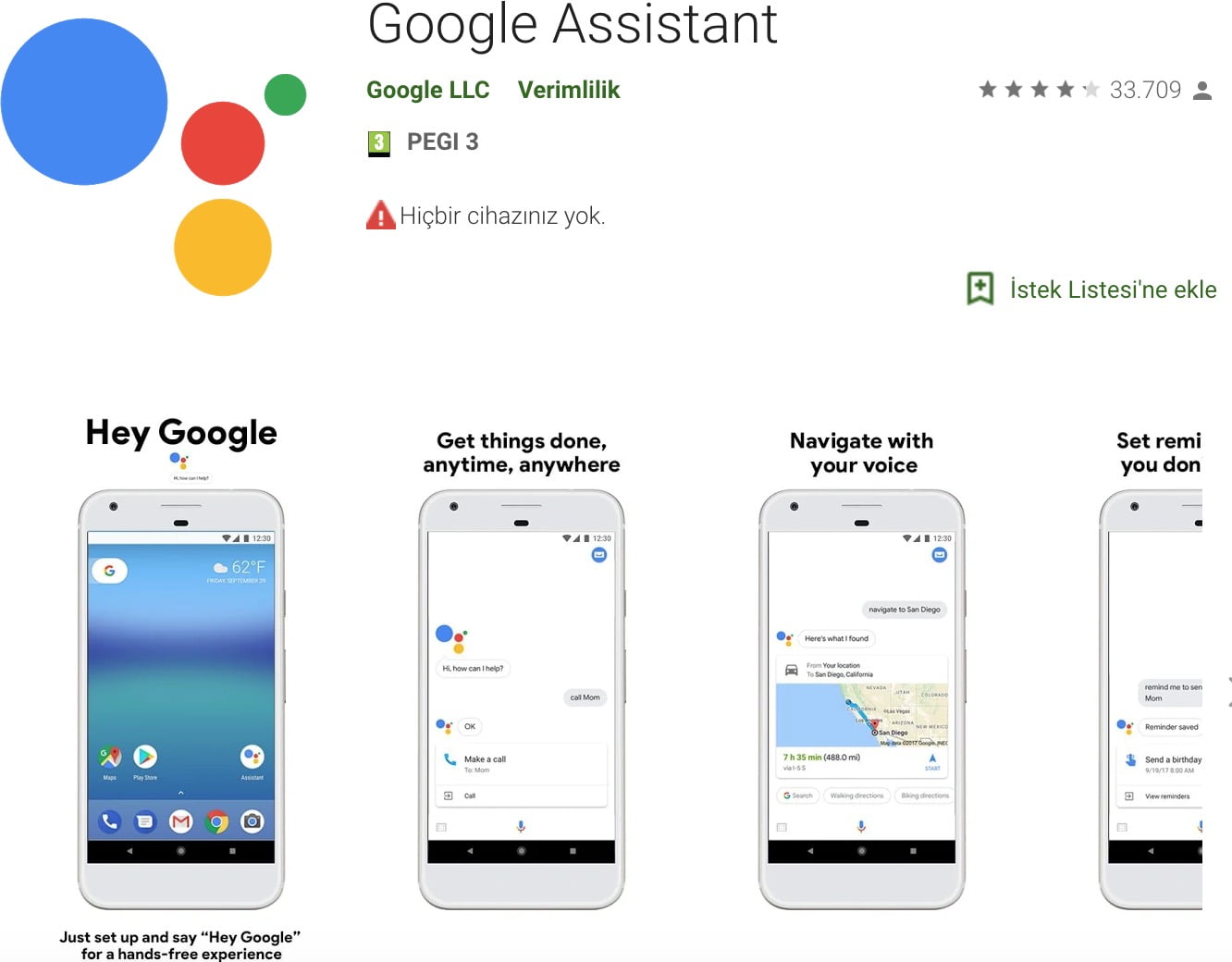 Google Assistant Türkçe