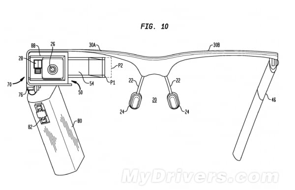 Google glass gözlük patent 001