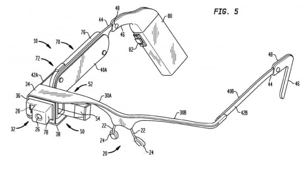 Google glass gözlük patent 002