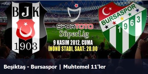 besiktas bursaspor 9 kasım cuma