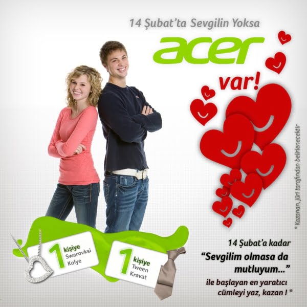 sevgililer gunu acer