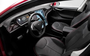 2013 Tesla Model S interior 1