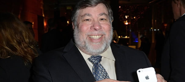 Steve Wozniak With iPhone