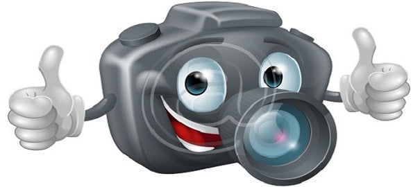 9726 cartoon camera mascot