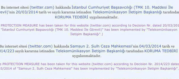 Twitter Erişime Kapandı
