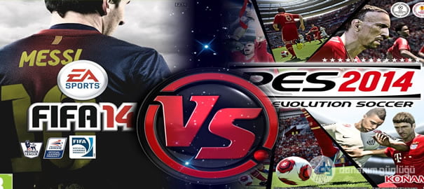 fifa 14 vs pes 14