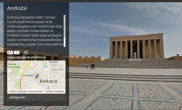 Anitkabir StreetView Special Collect ile Kapilarini Dunyaya Aciyor