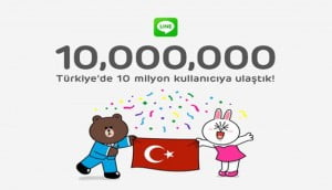 LINE Türkiye'de 10 Milyon Kullanıcıya Ulaştı! 13 line