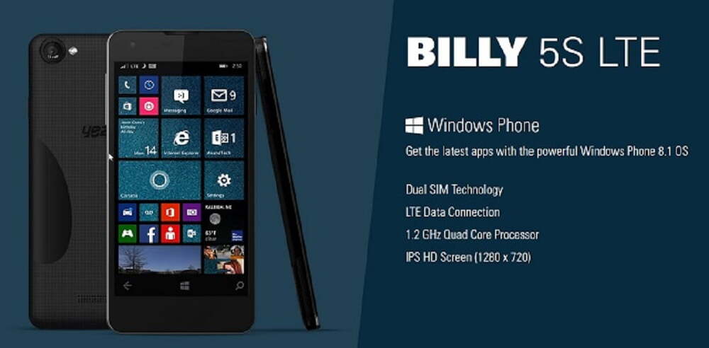 Billy 5S LTE ilk Windows 10’u kullanan telefon mu olacak?