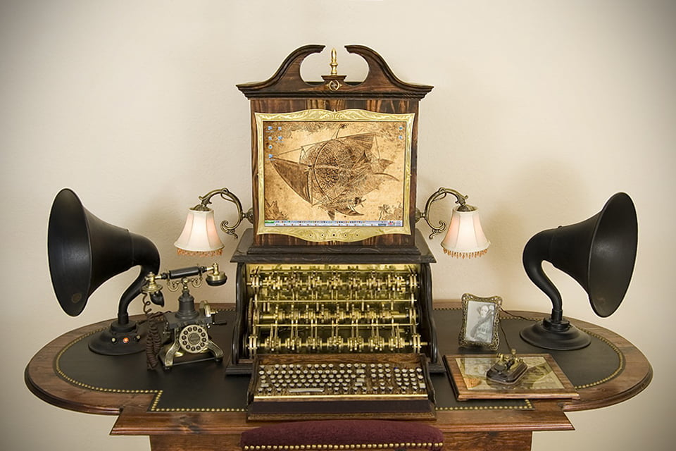Victorian Retro Steampunk Computer by Datamancer1