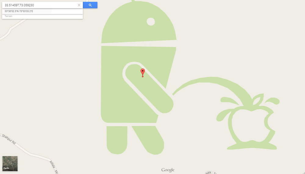 android urinate apple google maps1