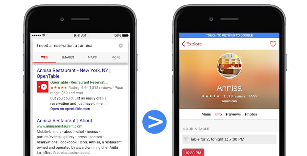 google derin link uygulamasi ios a geliyor