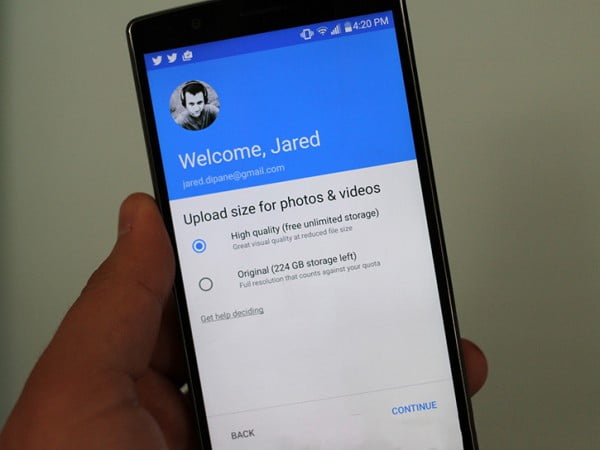 new google photos app android
