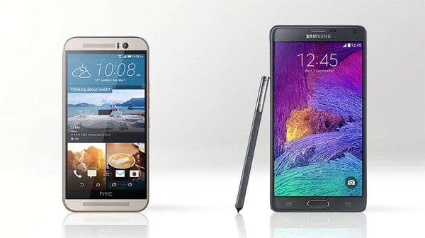 samsung galaxy note 4 vs htc one