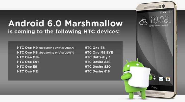 htc android 6 guncelleme takvimi