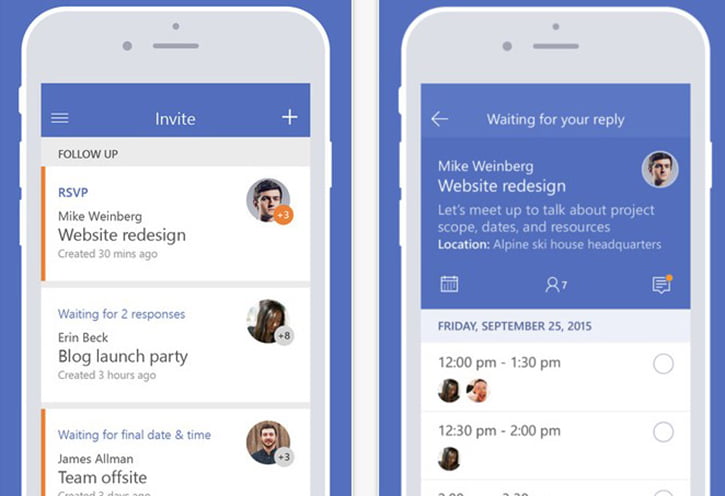 microsoft invite yeni uygulama