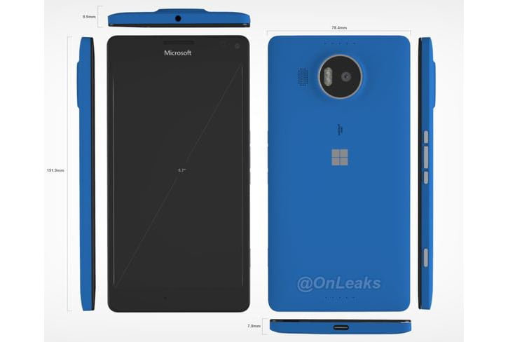microsoft lumia 950 xl gorseli