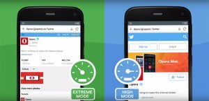Opera Mini tarayıcıya yeni hız modu geldi! 19 opera mini extreme ve high modlari