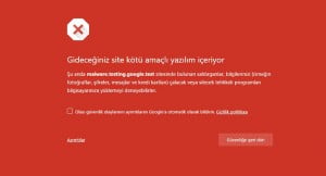 google kotu amacli yazilim